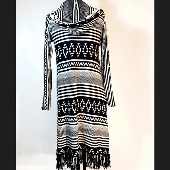 MIA MADDISON OPEN-FRONT HOODED CARDIGAN - Picture 4 of 5